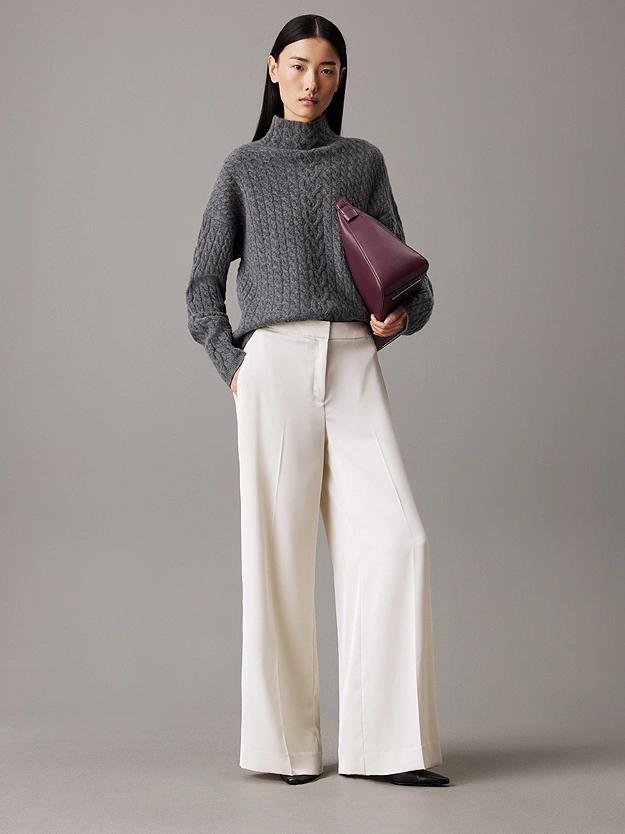 Tech Satin Straight Leg Pant Antique White / 42