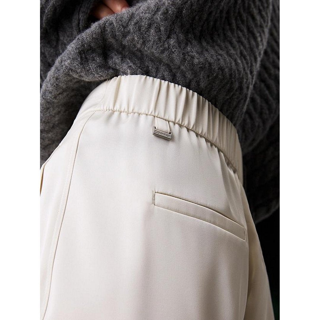 Tech Satin Straight Leg Pant Antique White / 42