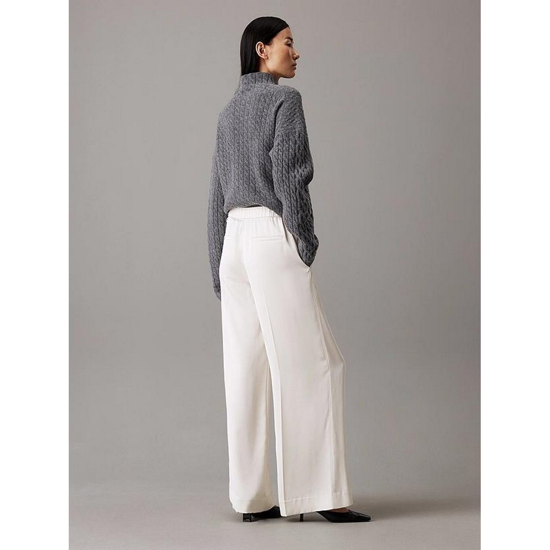 Tech Satin Straight Leg Pant Antique White / 42