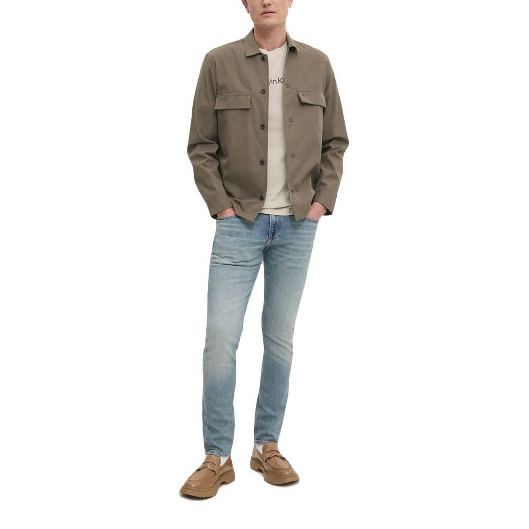 Cotton Blend Overshirt Tarmac / L