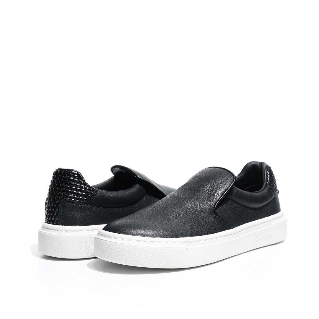 Cupsole Slip On - Woven Lth Ck Black / 41