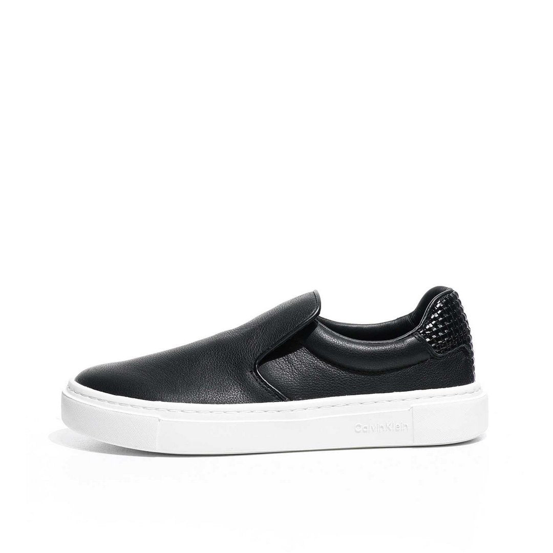 Cupsole Slip On - Woven Lth Ck Black / 41