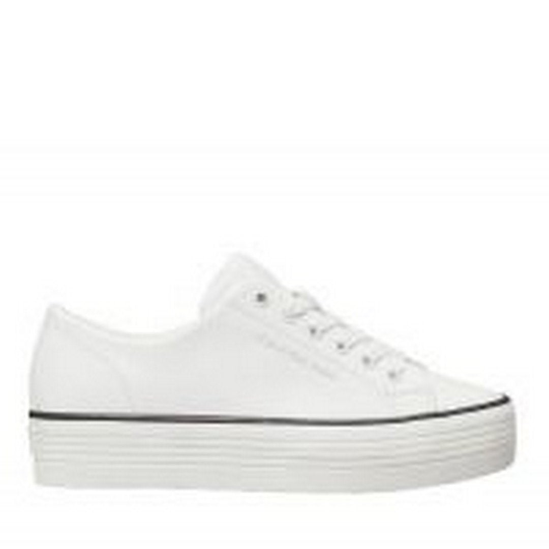 Bold Vulc Flatf Low Lth In Bright White/Black / 42