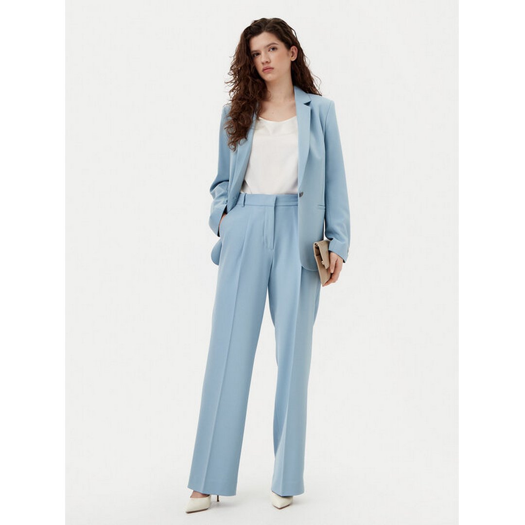 Stretch Wool Wide Leg Pant Arona / 42