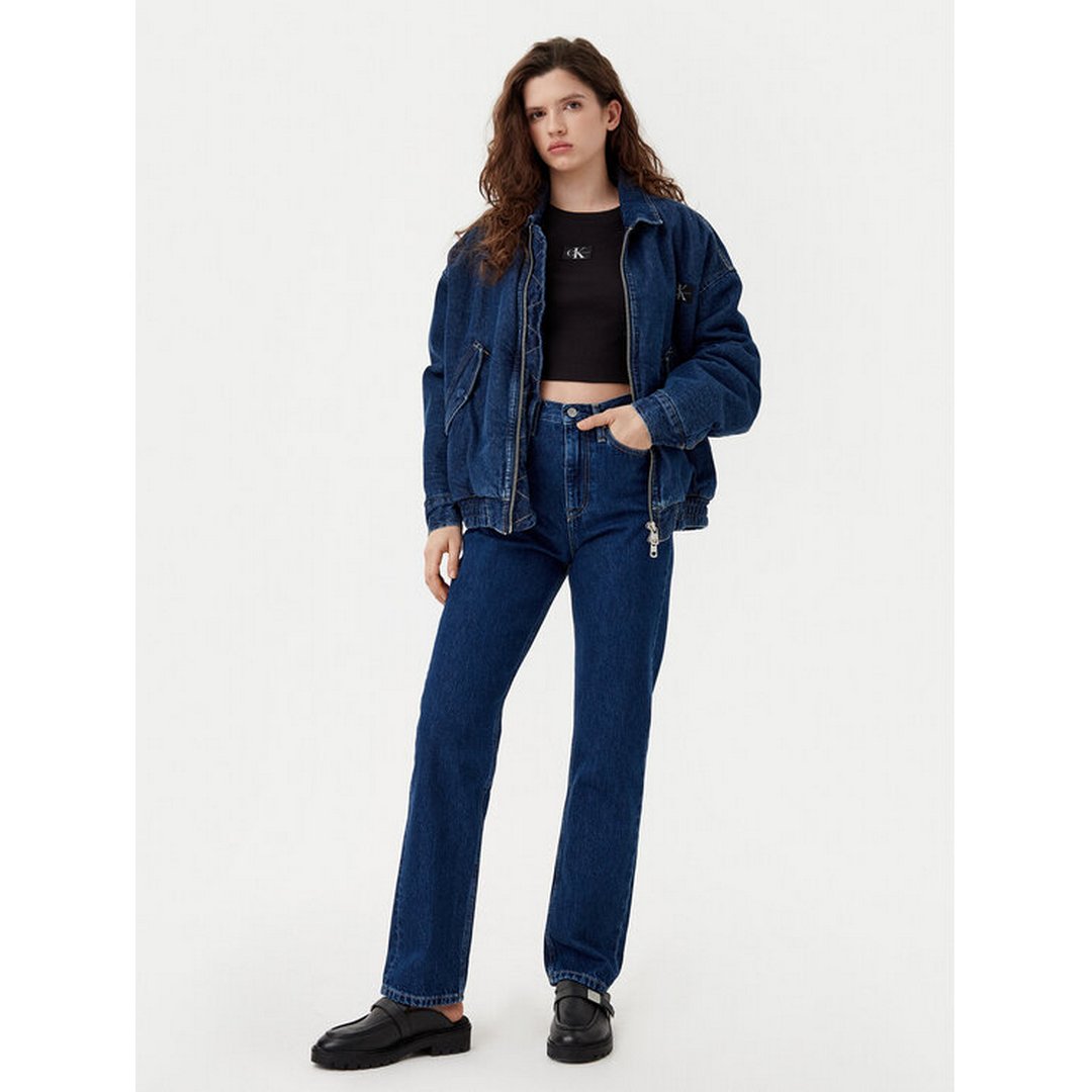 High Rise Straight Denim Dark / 3027