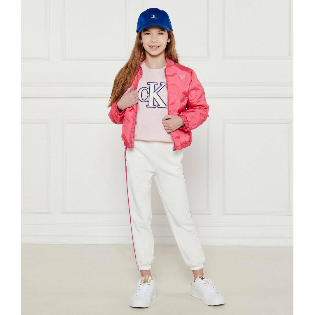 Monogram Flock Boxy Ss T-Shirt Chalk Pink / 10