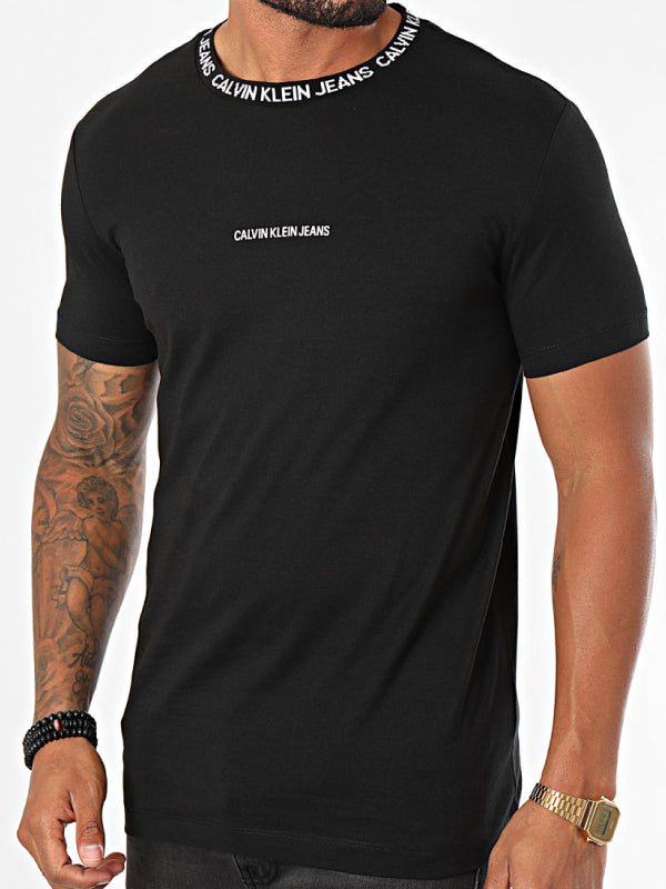 Institutional Collar Logo Tshirt CK Black / L
