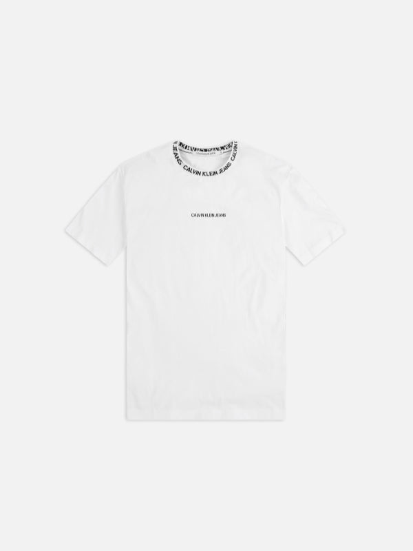 Institutional Collar Logo Tshirt Bright White / L