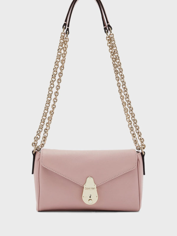 Ck Soft Lock Shoulder Bag Sm SILVER PINK / OS
