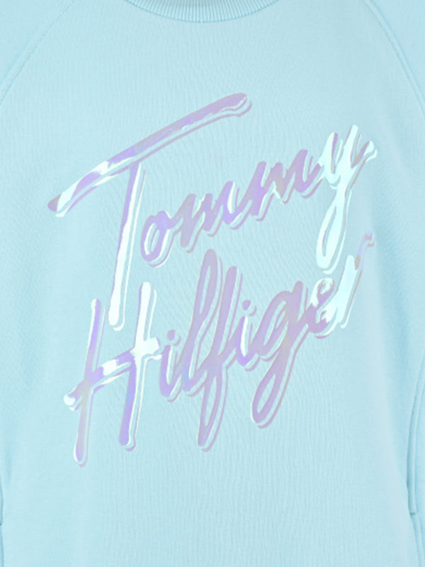 Script Print Sweat D Frost Blue / 10