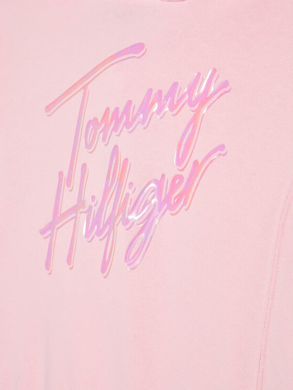 Script Print Hoodie Pink Breeze / 10