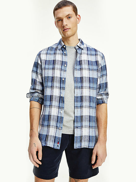 Linen Tartan Check S Colorado Indigo / Multi / L