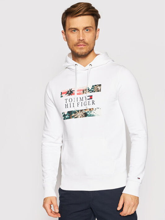 Hawaiian Flag Hoody White / L