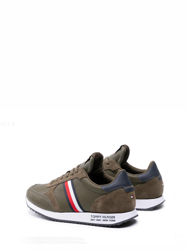 Runner Lo Leather St Army Green / 42