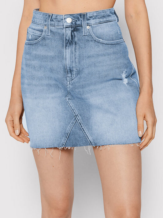 High Rise Mini Skirt Denim Light / NI30