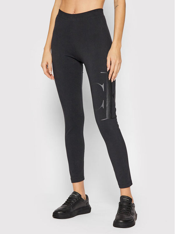 Peached Ck Legging Ck Black/Gray Pinstripe / L