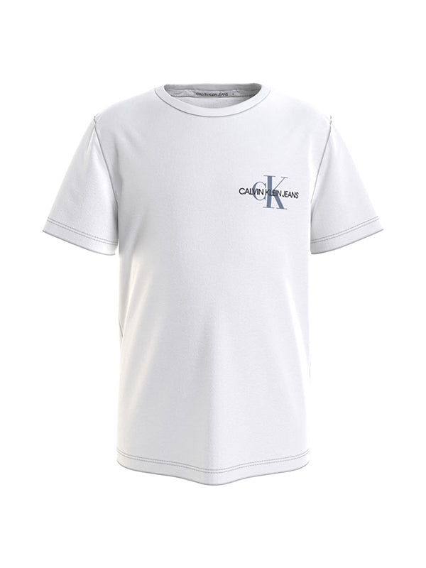 Chest Monogram Top Bright White /  Misty Sky / 10