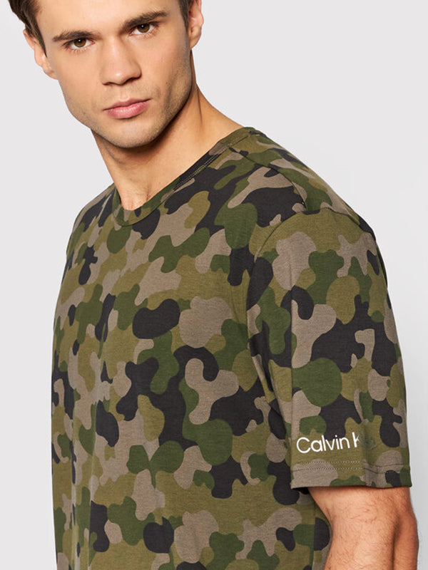 S/S Crew Neck GALVANIZE CAMO_ARMY GREEN / L