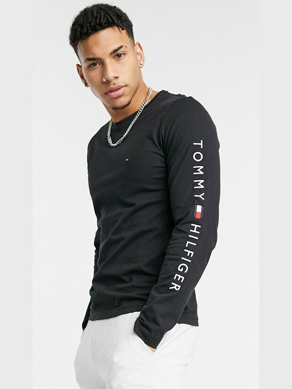 Tommy Logo Long Slee Black / L