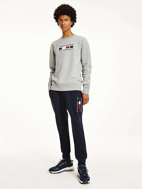 Four Flags Crewneck Light Grey Heather / L