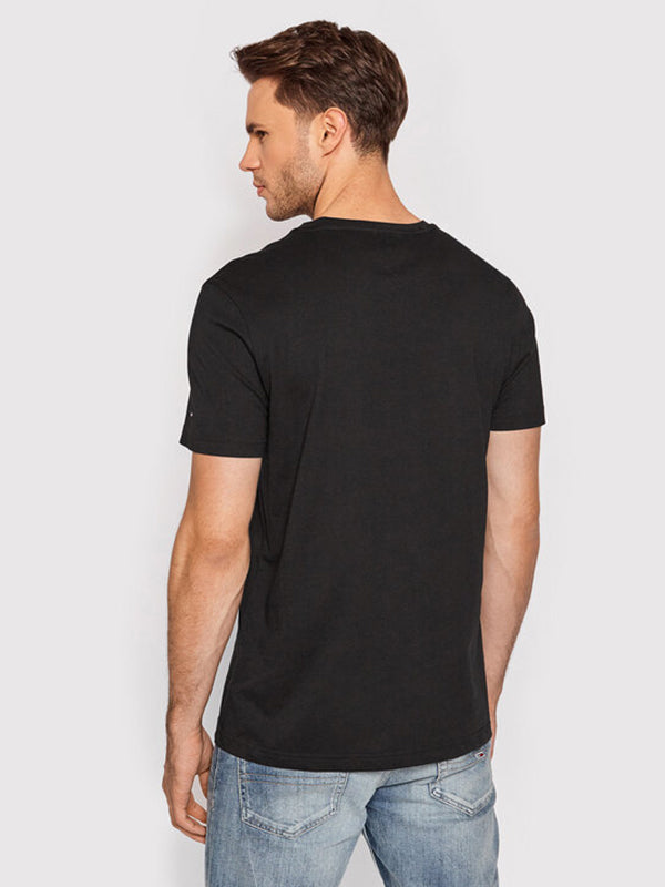 Lines Hilfiger Tee Black / L