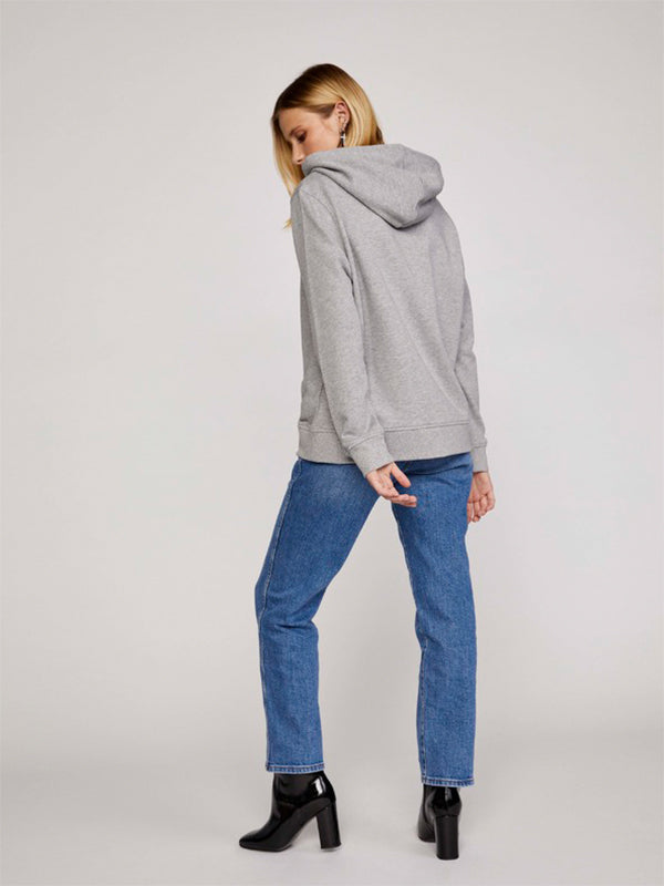 Regular Lurex Hoodie Light Grey Heather / L