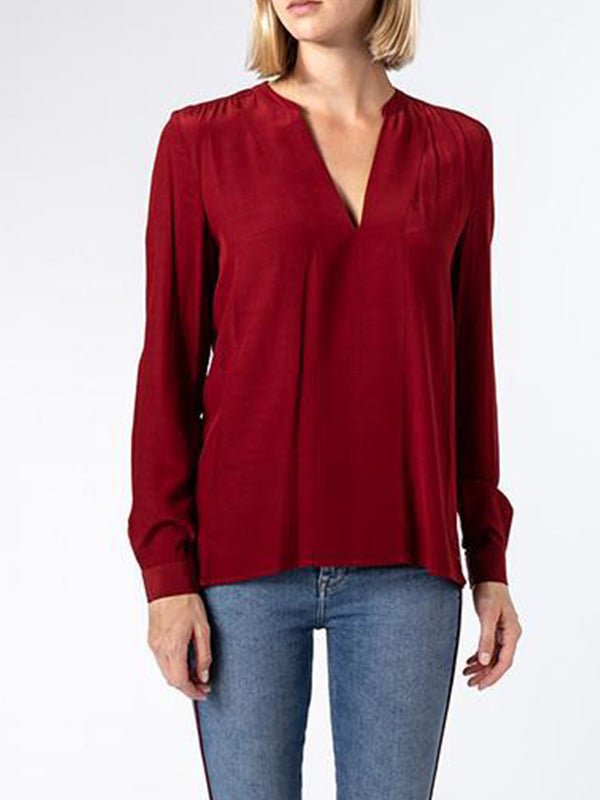 Viscose V-Nk Blouse Regatta Red / 42