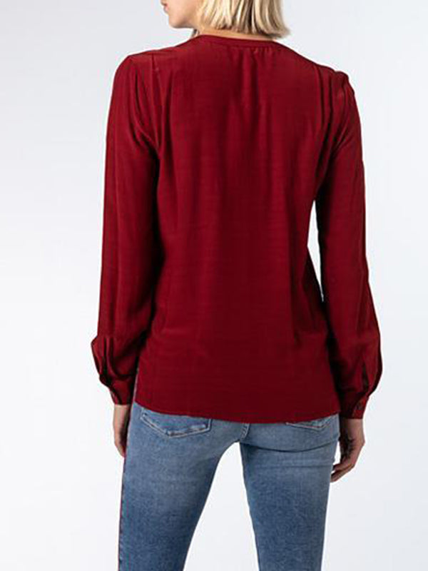 Viscose V-Nk Blouse Regatta Red / 42