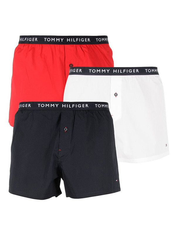 3P Woven Boxer Desert Sky/White/Primary Red / XL