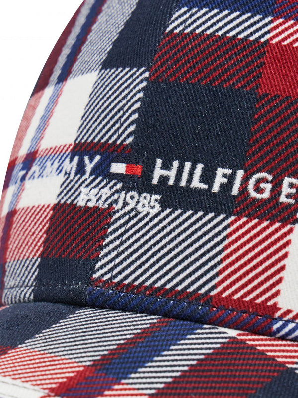 Th Established Cap Red / Navy Tartan / OS