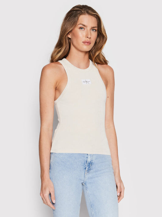 Acid Wash Rib Tank T Eggshell / L