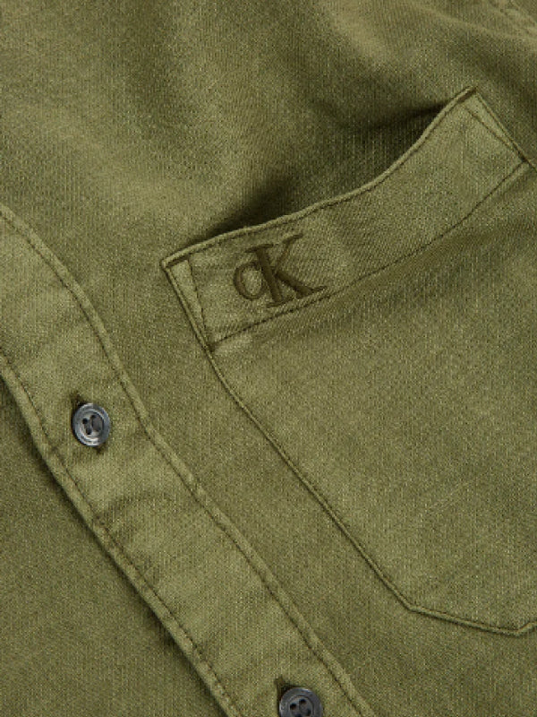 Linen Blend Shirt Burnt Olive / L