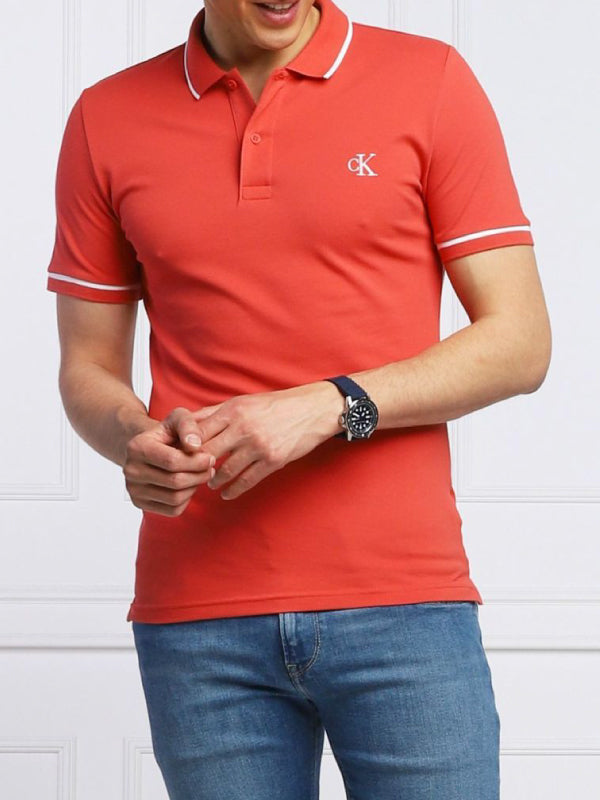 Tipping Slim Polo Rhubarb Red / L