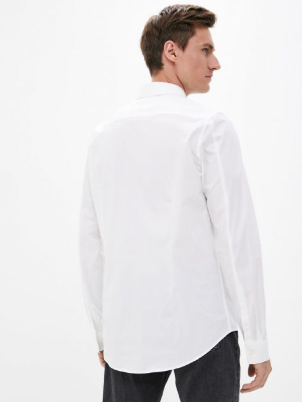 Ck Chest Logo Slim S Bright White / L