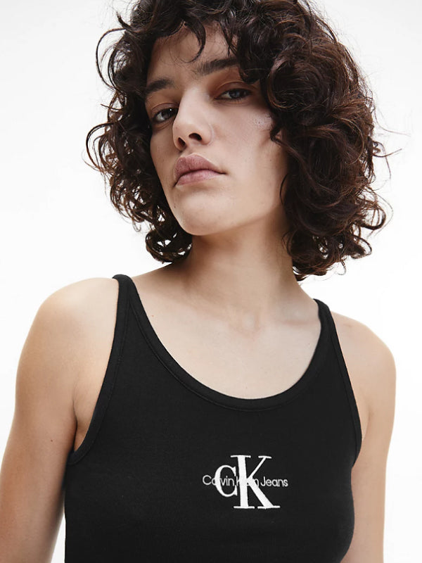 Monogram Tank Dress Ck Black / L