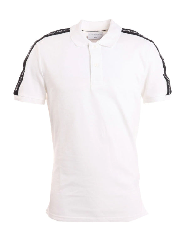 Contrast Tape Polo Bright White / L