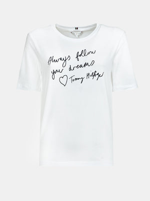 Regular Slogan C-Nk White / Desert Sky Text / L