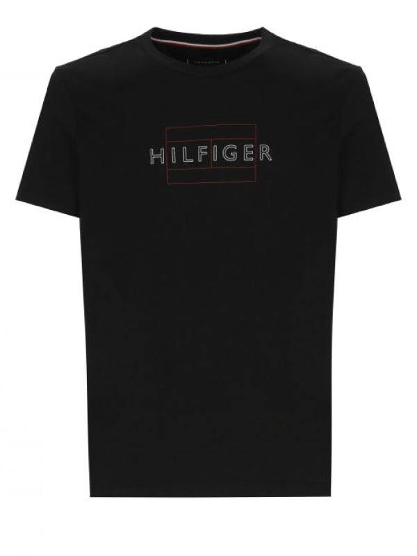 Linear Flag Tee Black / L