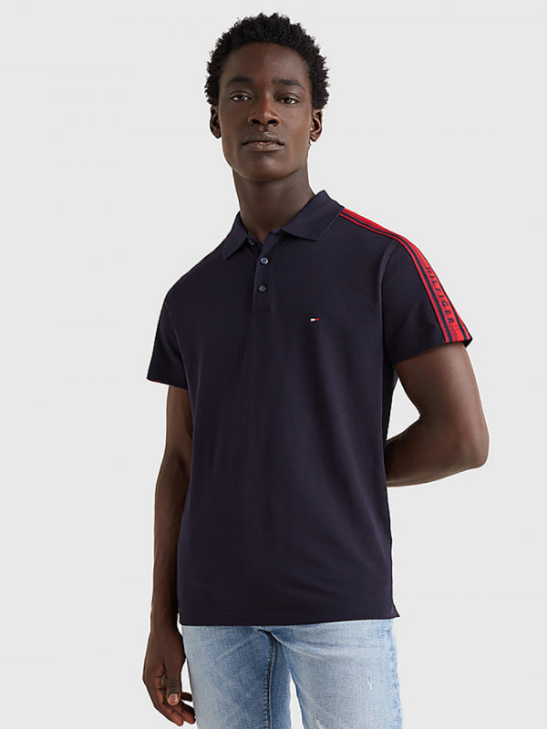 FLAG OUTLINE TAPE SLIM POLO Desert Sky / L