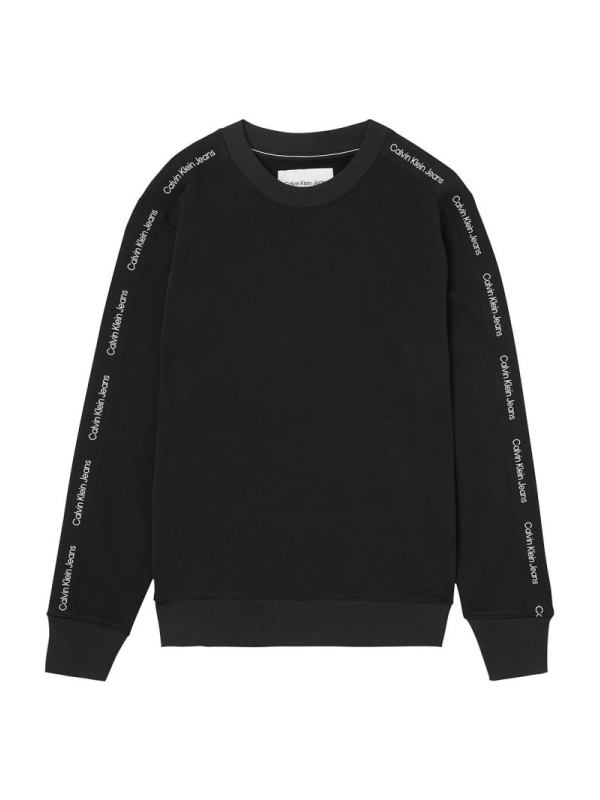 Contrast Tape Crew N Ck Black / L