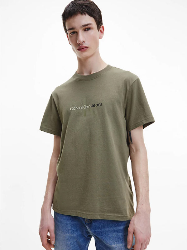 Ck Natural Washed Tee Burnt Olive / L