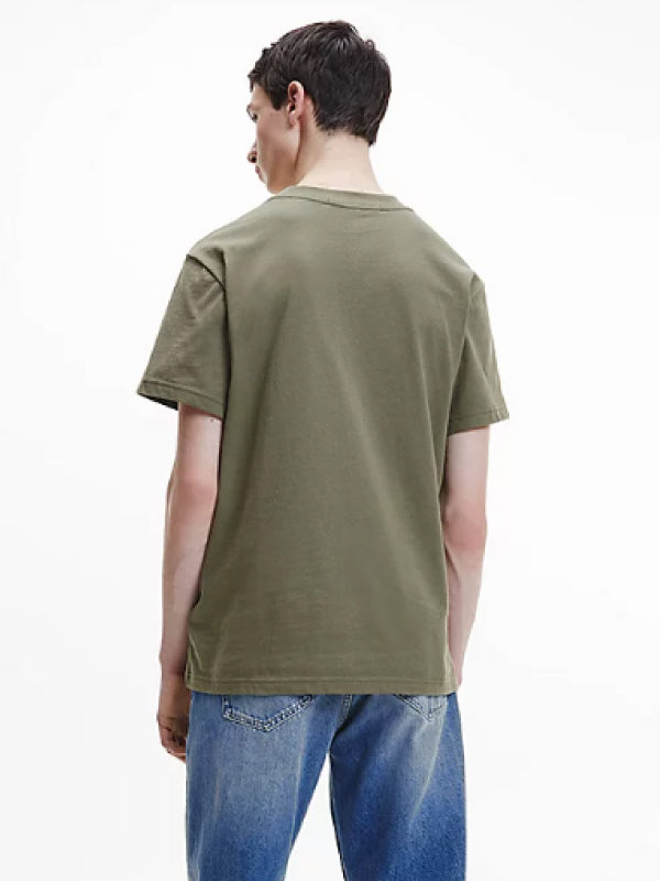 Ck Natural Washed Tee Burnt Olive / L