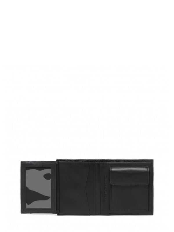 Mono Textured Small N/S Trifold Black / OS