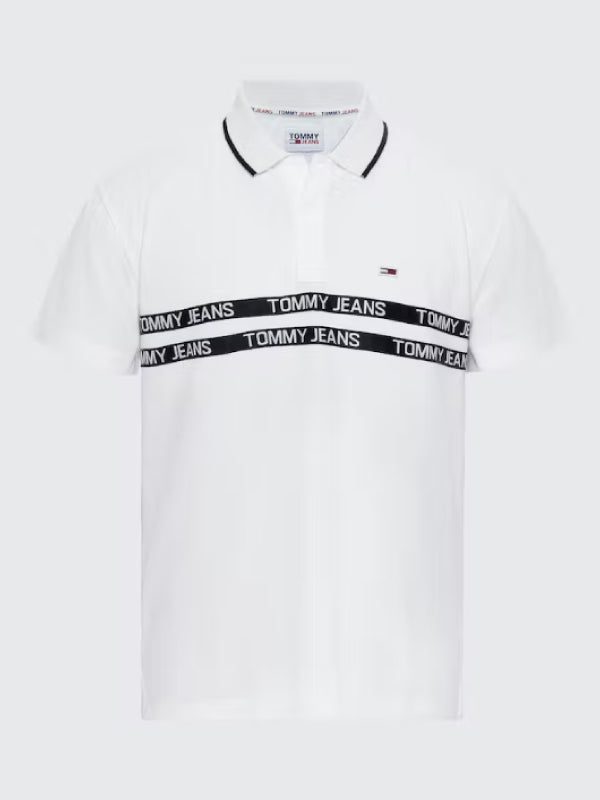 Tjm Chest Tape Polo White / L