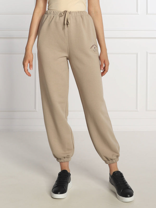 Relaxed Varsity Sweatpant Beige / L