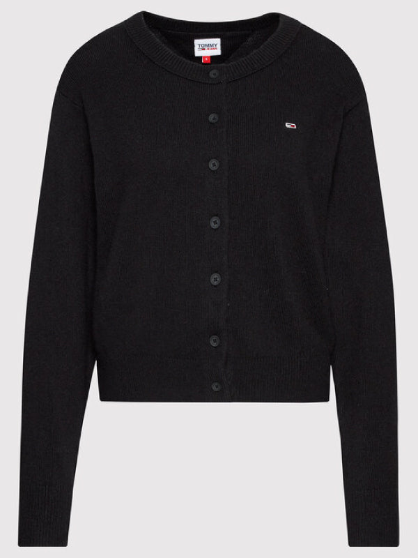 Tjw Crew Neck Cardigan Black / L