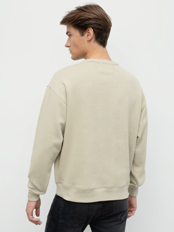 High Shine Ck Instit Crew Neck Wheat Fields / L