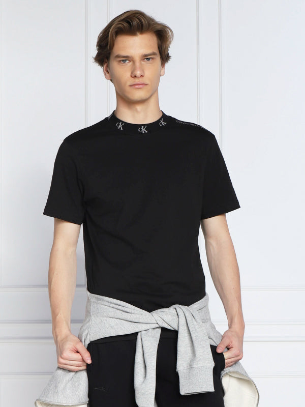 Logo Jacquard Tee Ck Black / L