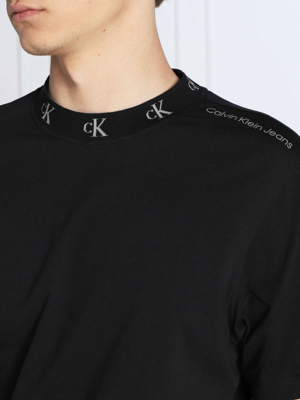 Logo Jacquard Tee Ck Black / L