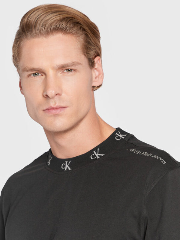 Logo Jacquard Tee Ck Black / L